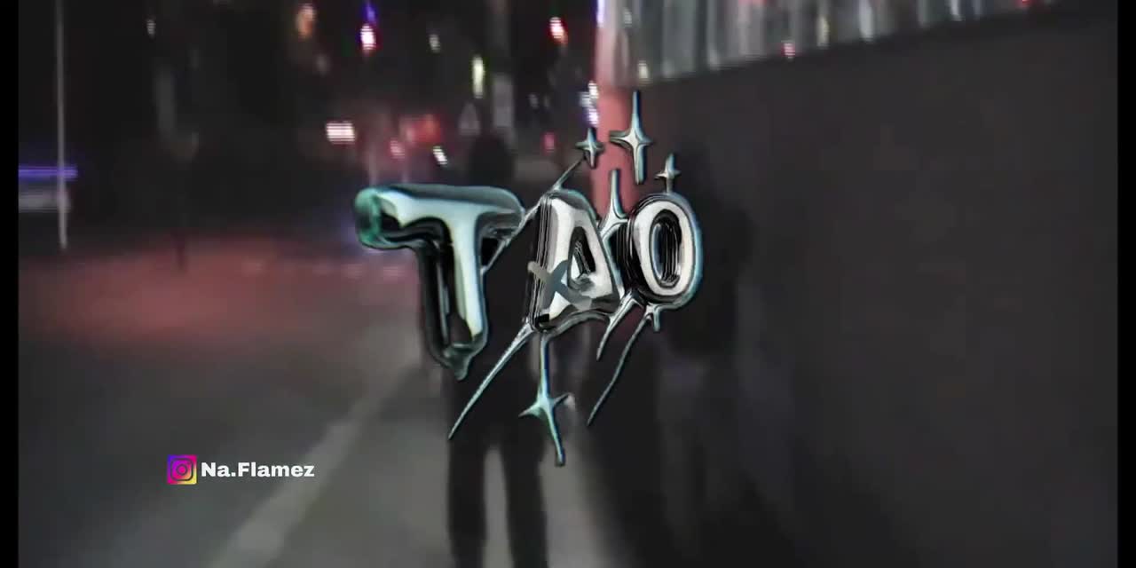 TAO black-and-chrome motion loop artwork by SPNVISUALZ
