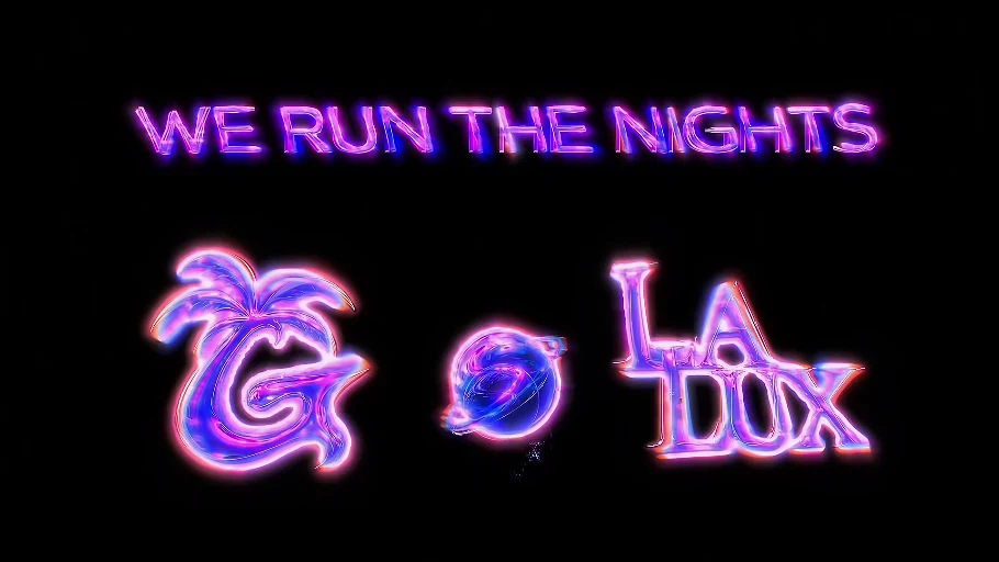 Gezana and LaLux event collaboration motion artwork